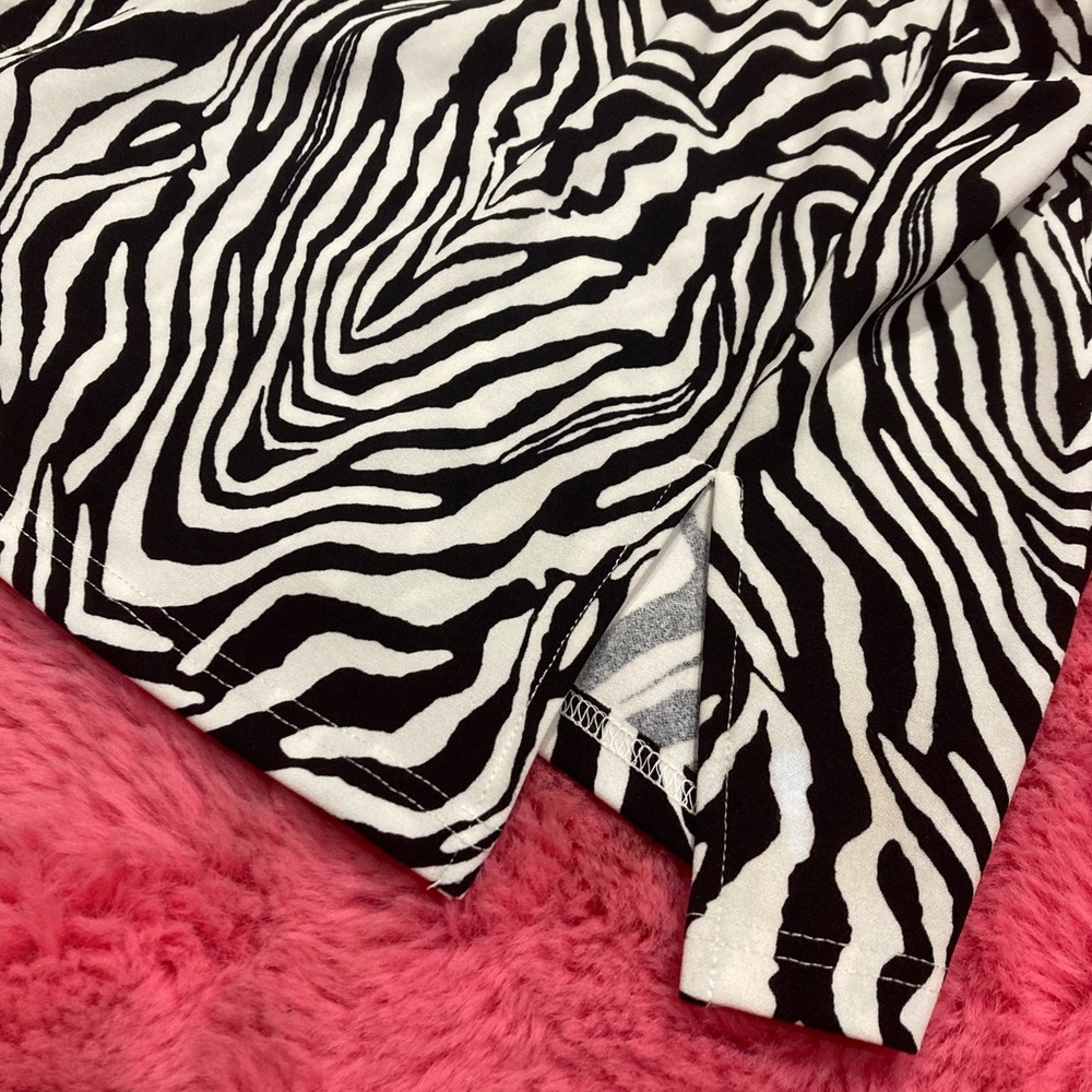 Y2K Zebra Print Mini Skirt - Picture 8 of 10